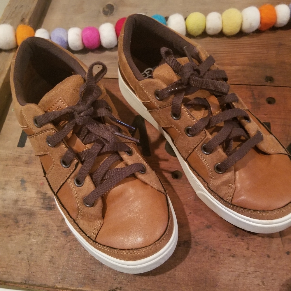 Ugg boys leather shoes.